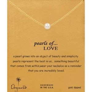 Dogeared Pearls of Love Gold Necklace